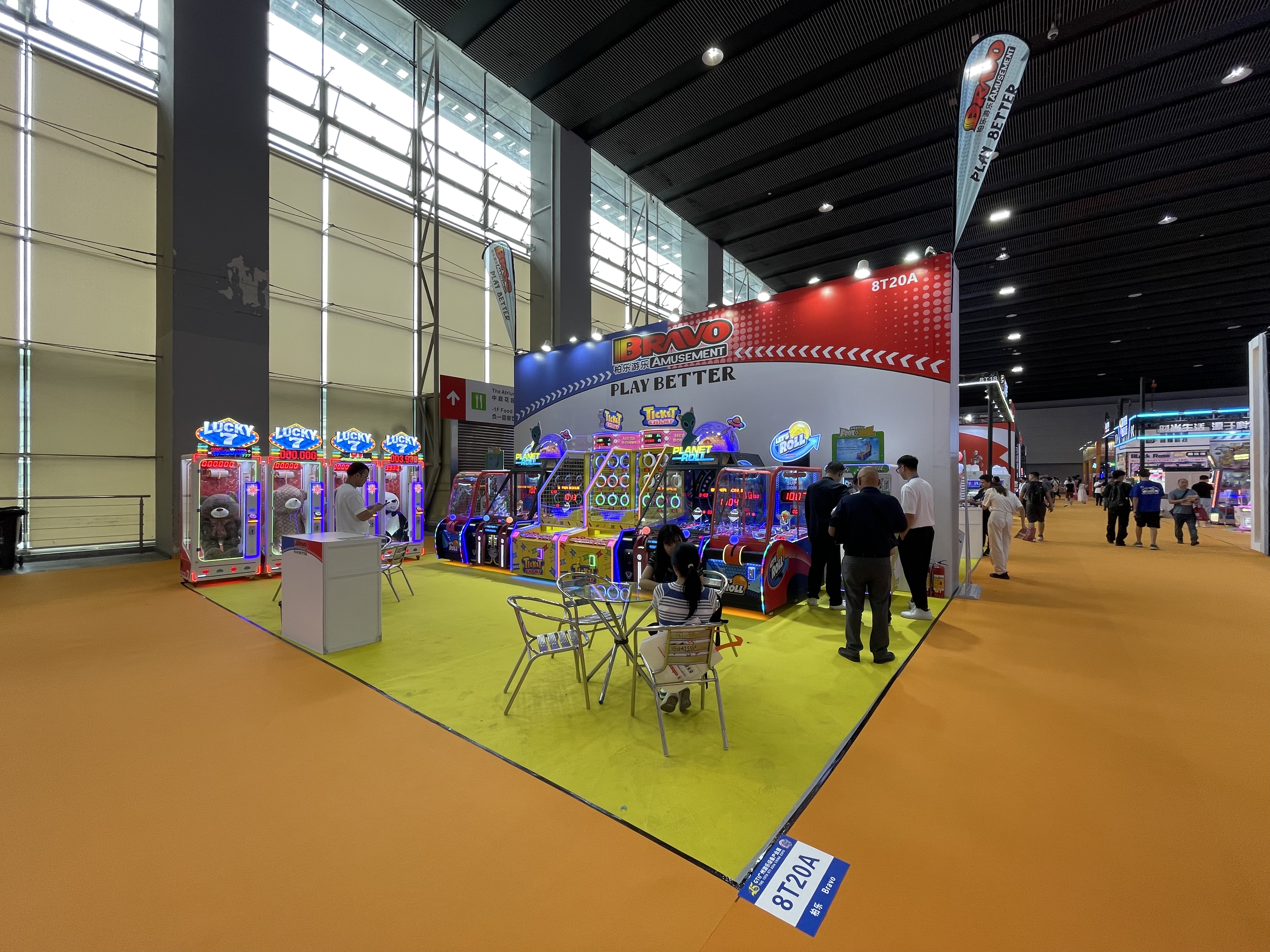 Bravo Amusement at the 2023 GTI exhibiton in Guangzhou